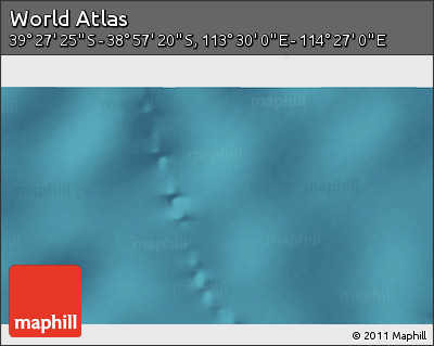 Satellite 3D Map of the Area around 39° 12' 22" S, 113° 58' 29" E