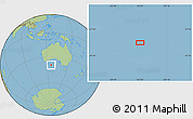 Savanna Style Location Map of the area around 39° 12' 22" S, 125° 52' 30" E