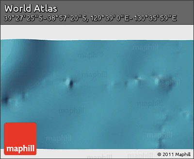 Satellite 3D Map of the Area around 39° 12' 22" S, 130° 7' 30" E