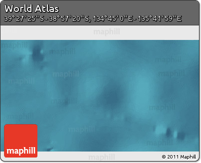 Satellite 3D Map of the Area around 39° 12' 22" S, 135° 13' 29" E