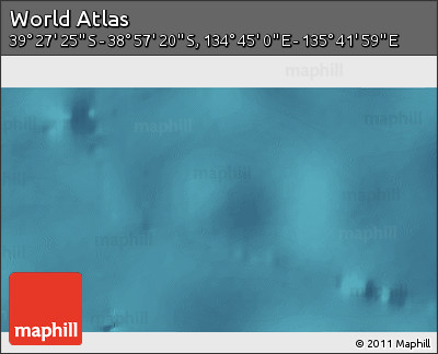 Satellite 3D Map of the Area around 39° 12' 22" S, 135° 13' 29" E