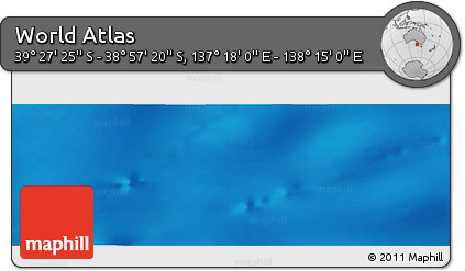 Physical Panoramic Map of the Area around 39° 12' 22" S, 137° 46' 30" E