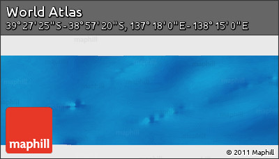Physical Panoramic Map of the Area around 39° 12' 22" S, 137° 46' 30" E