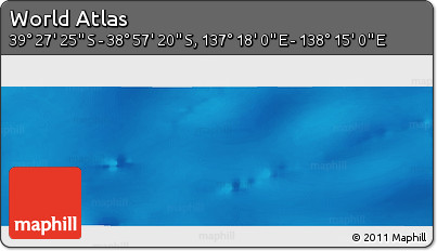 Physical Panoramic Map of the Area around 39° 12' 22" S, 137° 46' 30" E