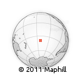 Outline Map of the Area around 39° 12' 22" S, 141° 52' 30" W, rectangular outline