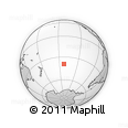 Outline Map of the Area around 39° 12' 22" S, 142° 43' 29" W, rectangular outline
