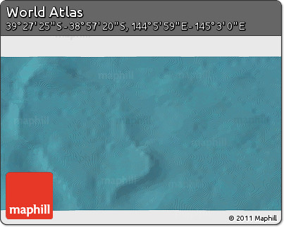 Satellite 3D Map of the Area around 39° 12' 22" S, 144° 34' 29" E
