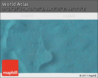 Satellite 3D Map of the Area around 39° 12' 22" S, 144° 34' 29" E