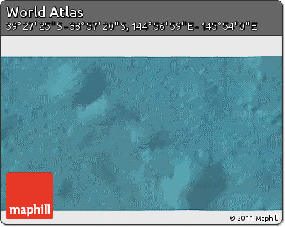 Satellite 3D Map of the Area around 39° 12' 22" S, 145° 25' 30" E