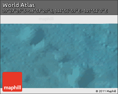 Satellite 3D Map of the Area around 39° 12' 22" S, 145° 25' 30" E