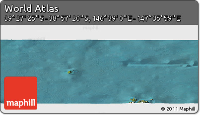 Satellite Panoramic Map of the Area around 39° 12' 22" S, 147° 7' 30" E