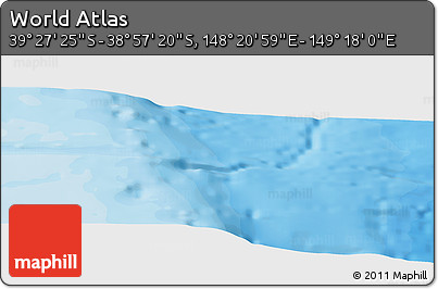 Political Panoramic Map of the Area around 39° 12' 22" S, 148° 49' 29" E