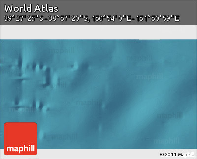 Satellite 3D Map of the Area around 39° 12' 22" S, 151° 22' 30" E