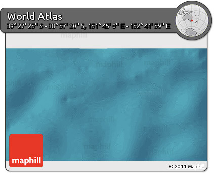 Satellite 3D Map of the Area around 39° 12' 22" S, 152° 13' 29" E