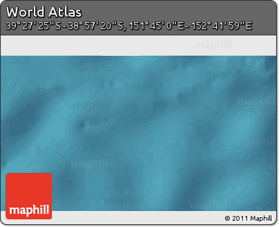 Satellite 3D Map of the Area around 39° 12' 22" S, 152° 13' 29" E