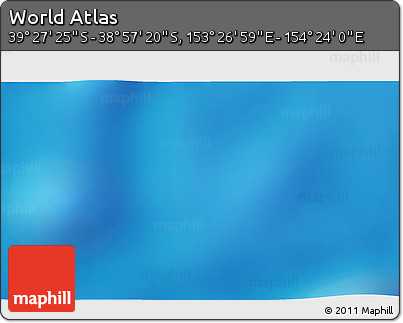 Physical 3D Map of the Area around 39° 12' 22" S, 153° 55' 30" E