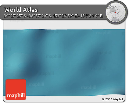 Satellite 3D Map of the Area around 39° 12' 22" S, 153° 55' 30" E