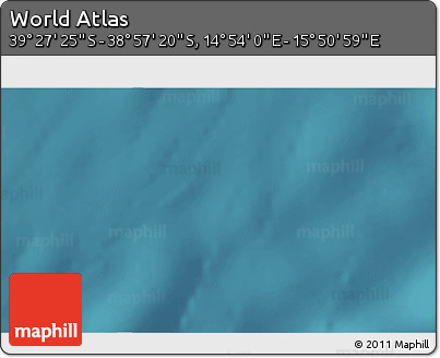Satellite 3D Map of the Area around 39° 12' 22" S, 15° 22' 30" E