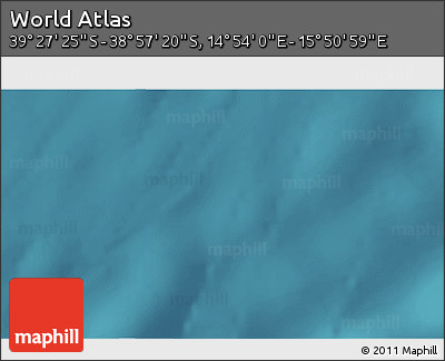 Satellite 3D Map of the Area around 39° 12' 22" S, 15° 22' 30" E