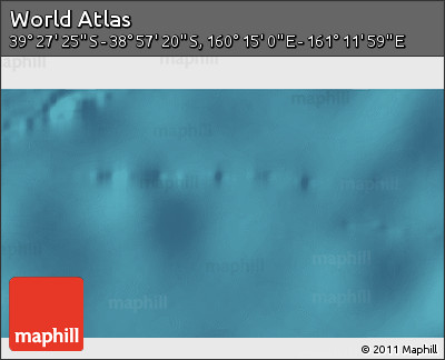 Satellite 3D Map of the Area around 39° 12' 22" S, 160° 43' 29" E