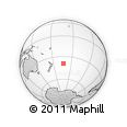 Outline Map of the Area around 39° 12' 22" S, 163° 7' 30" W, rectangular outline