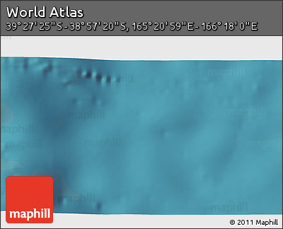 Satellite 3D Map of the Area around 39° 12' 22" S, 165° 49' 29" E