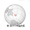 Outline Map of the Area around 39° 12' 22" S, 165° 49' 29" E, rectangular outline