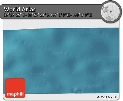 Satellite 3D Map of the Area around 39° 12' 22" S, 167° 31' 30" E