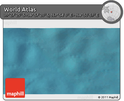 Satellite 3D Map of the Area around 39° 12' 22" S, 168° 22' 30" E