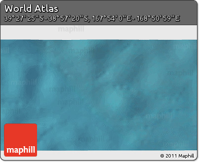 Satellite 3D Map of the Area around 39° 12' 22" S, 168° 22' 30" E