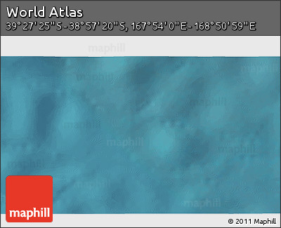 Satellite 3D Map of the Area around 39° 12' 22" S, 168° 22' 30" E
