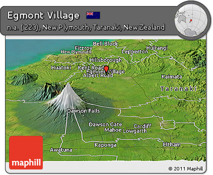 Satellite Panoramic Map of Egmont Village