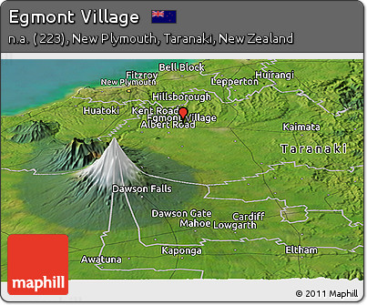 Satellite Panoramic Map of Egmont Village