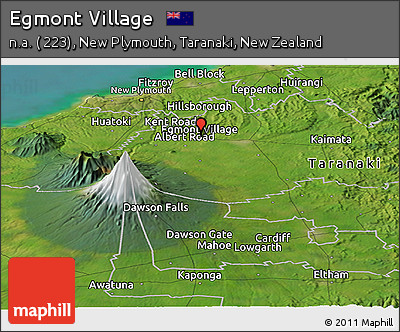Satellite Panoramic Map of Egmont Village