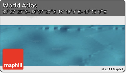 Satellite Panoramic Map of the Area around 39° 12' 22" S, 18° 46' 29" E