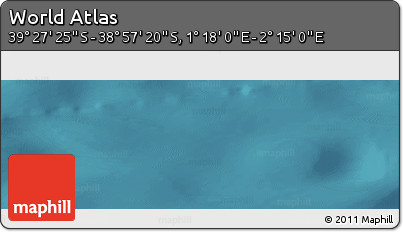 Satellite Panoramic Map of the Area around 39° 12' 22" S, 1° 46' 29" E
