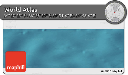 Satellite Panoramic Map of the Area around 39° 12' 22" S, 21° 19' 30" E