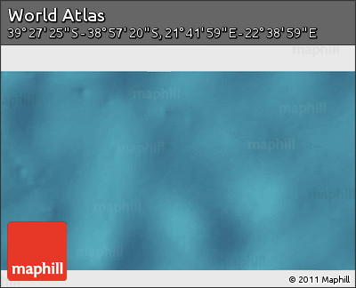 Satellite 3D Map of the Area around 39° 12' 22" S, 22° 10' 29" E