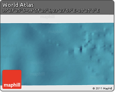 Satellite 3D Map of the Area around 39° 12' 22" S, 23° 52' 30" E