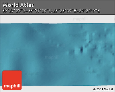 Satellite 3D Map of the Area around 39° 12' 22" S, 23° 52' 30" E