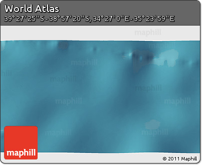 Satellite 3D Map of the Area around 39° 12' 22" S, 34° 55' 29" E