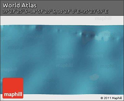 Satellite 3D Map of the Area around 39° 12' 22" S, 34° 55' 29" E