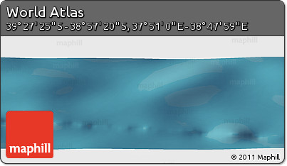 Satellite Panoramic Map of the Area around 39° 12' 22" S, 38° 19' 30" E