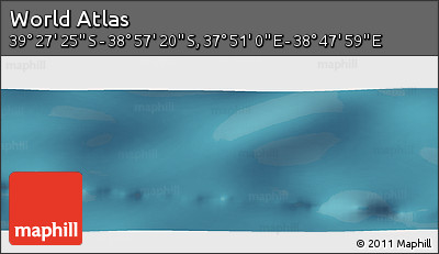 Satellite Panoramic Map of the Area around 39° 12' 22" S, 38° 19' 30" E