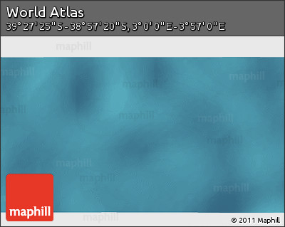 Satellite 3D Map of the Area around 39° 12' 22" S, 3° 28' 30" E