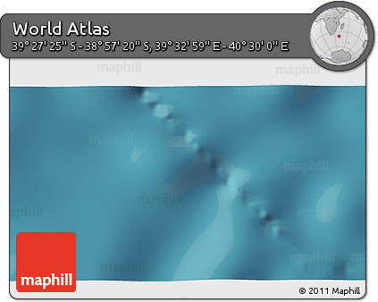 Satellite 3D Map of the Area around 39° 12' 22" S, 40° 1' 29" E