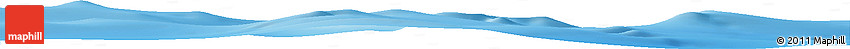 Shaded Relief Horizon Map of the Area around 39° 12' 22" S, 47° 40' 29" E