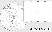 Blank Location Map of the area around 39° 12' 22" S, 49° 13' 30" W