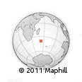 Outline Map of the Area around 39° 12' 22" S, 52° 46' 29" E, rectangular outline
