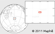 Blank Location Map of the area around 39° 12' 22" S, 61° 16' 29" E